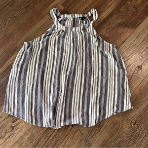 TORRID women size 0 sleeveless blouse striped top summer shirt L